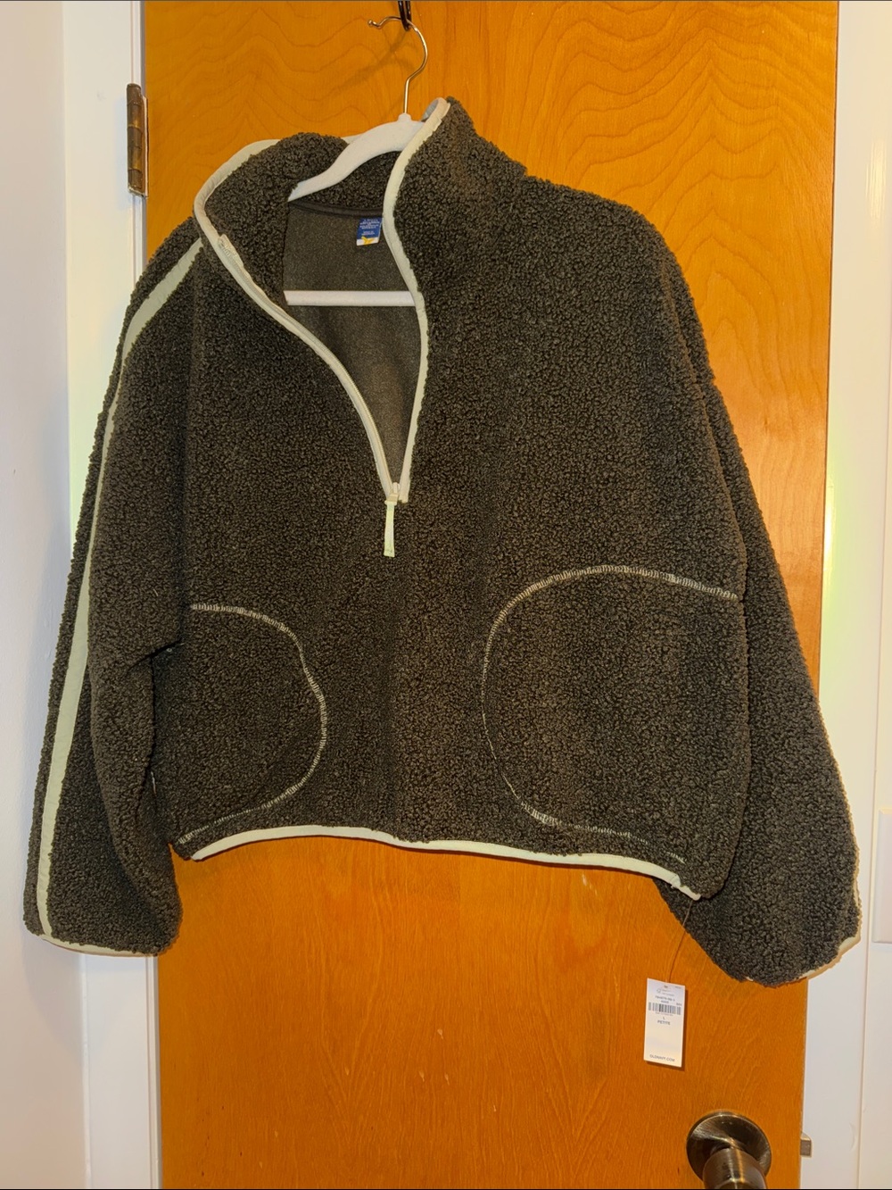 Old Navy L Petite Black Jacket - Olive
